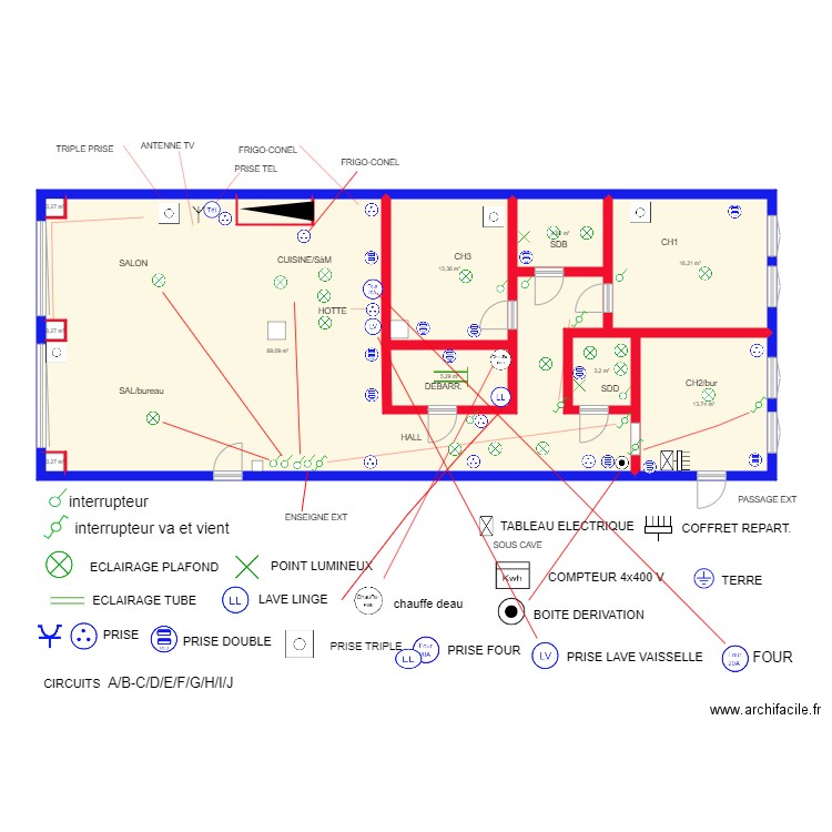PRESLES BIS. Plan de 0 pièce et 0 m2