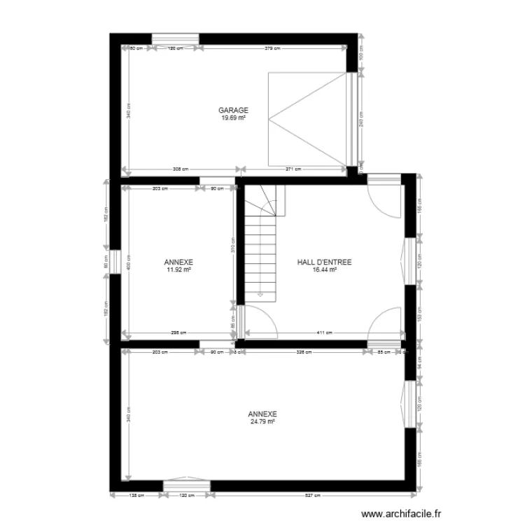 Pavillon 1. Plan de 