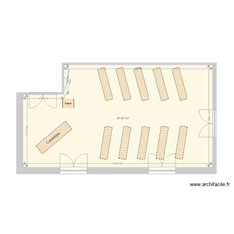 salle c&eacute;r&eacute;monie Vidauban. Plan de 