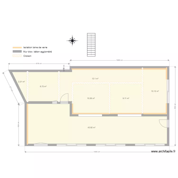 Plan de masse extension veranda 2. Plan de 