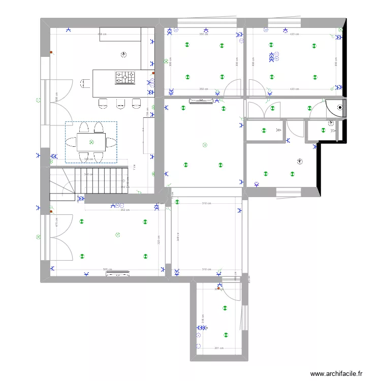 appart kro et jerry IMPLANTATION ELEC. Plan de 