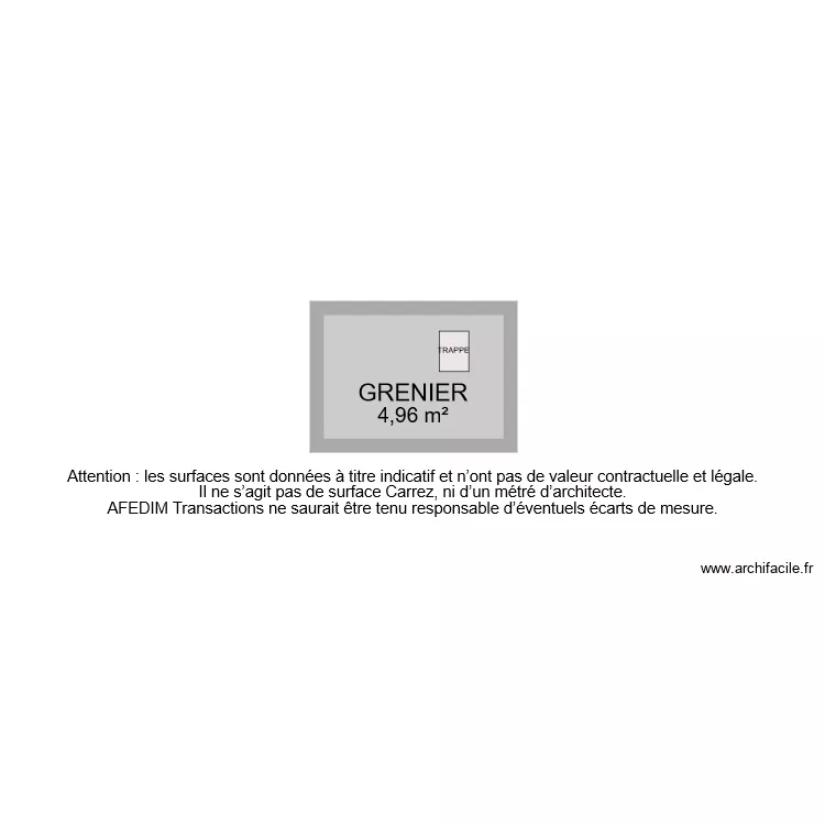 BI 7081 GRENIER. Plan de BI 7081 GRENIER. Plan de