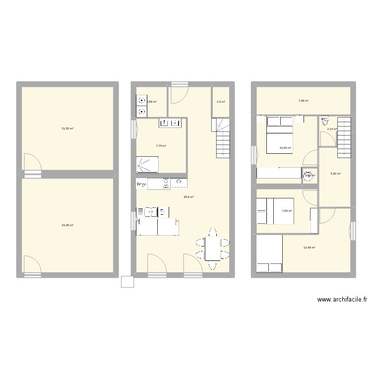 Division. Plan de 0 pièce et 0 m2