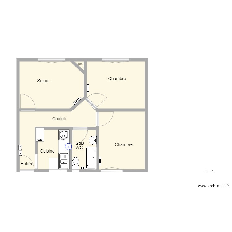 54 Dome. Plan de 0 pièce et 0 m2