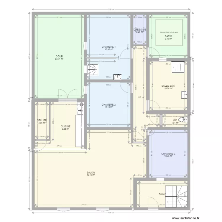 RUFISQUE V8 RDC. Plan de 