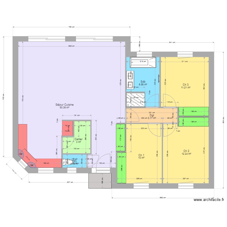 HURET PP. Plan de 0 pièce et 0 m2