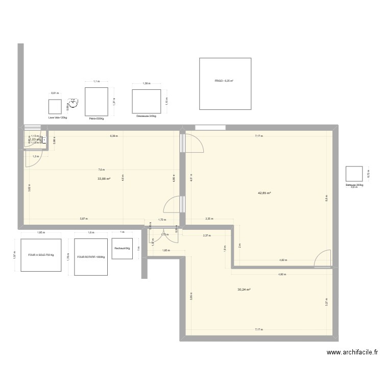 TBS 2 SANS APPAREIL. Plan de 4 pièces et 108 m2