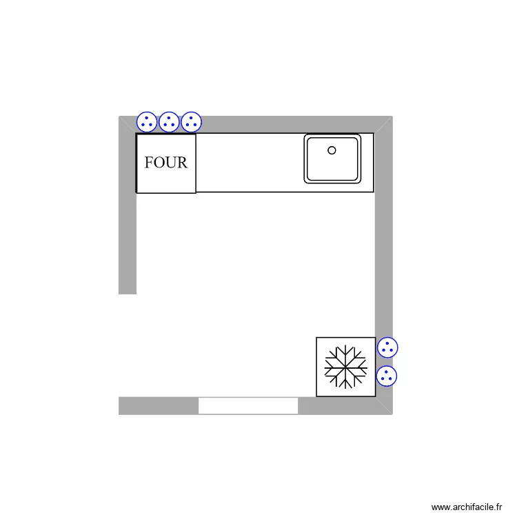 cuisine agence. Plan de cuisine agence. Plan de