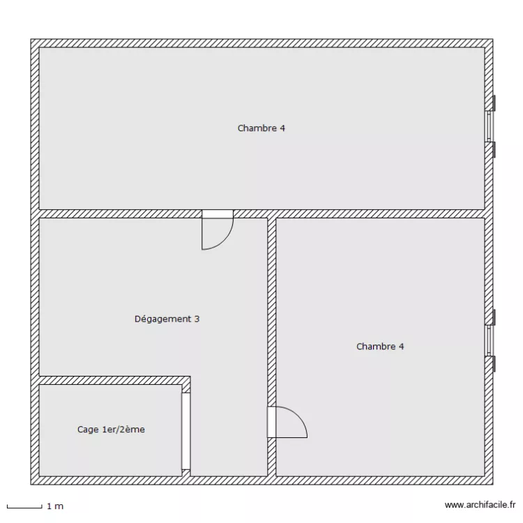 CZAK 2&egrave;me &eacute;tage. Plan de 