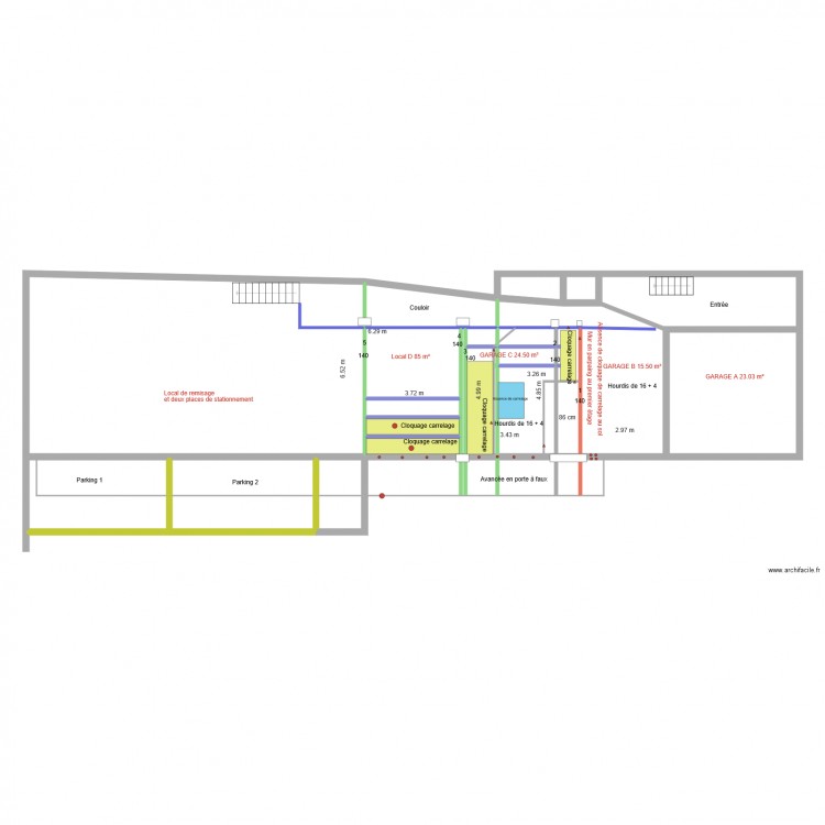 SCI Cloquage carrelage. Plan de 0 pièce et 0 m2