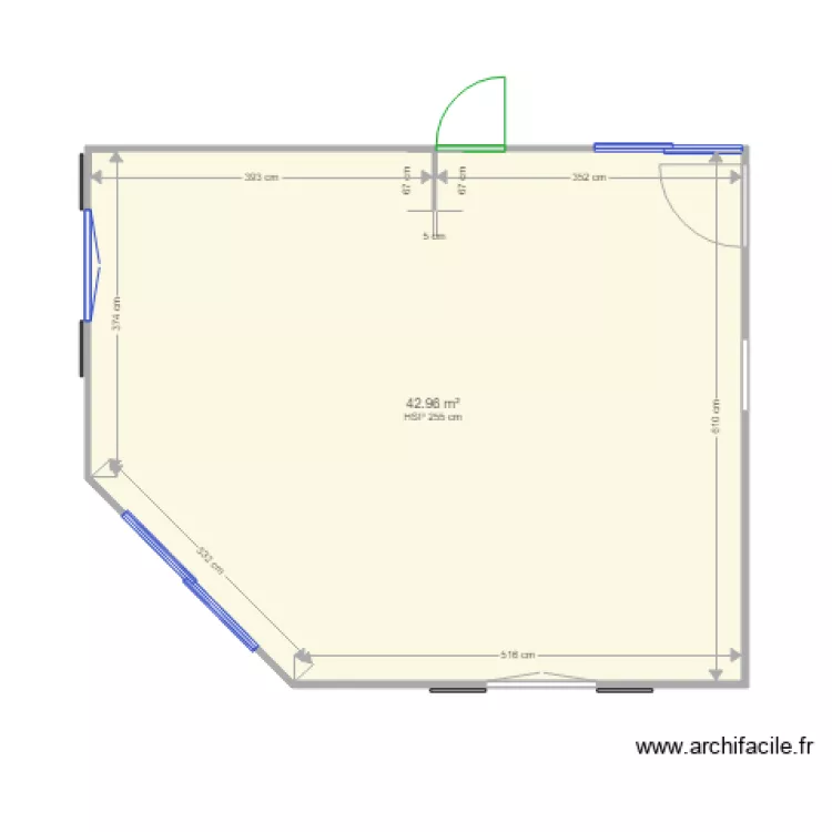 Salon 1. Plan de 