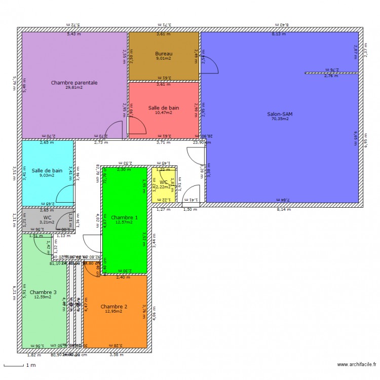 Emilie. Plan de 0 pièce et 0 m2