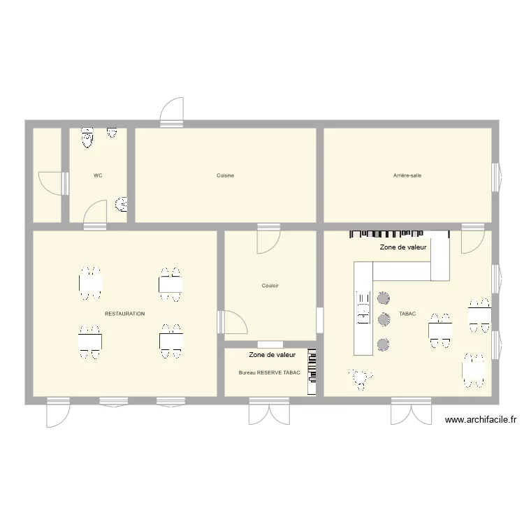 TABAC O SAINS SIRES. Plan de 