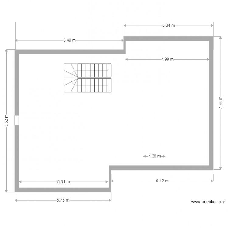 COMBLE. Plan de 0 pièce et 0 m2