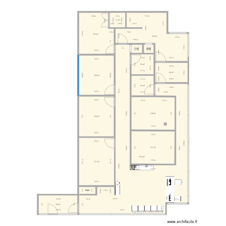 147 StJB modifié 1. Plan de 0 pièce et 0 m2