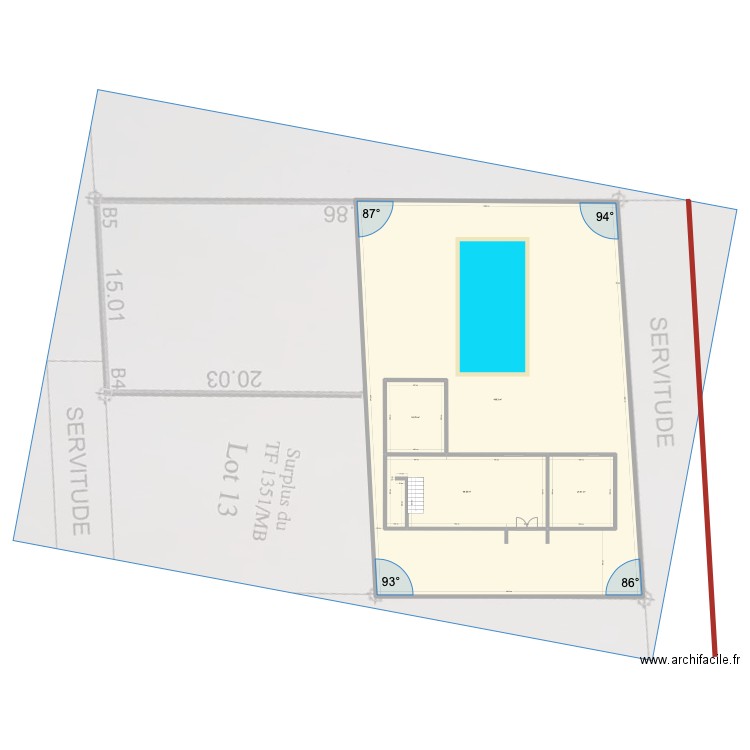 SALY VILLA ANTHONY v600M 2. Plan de 4 pièces et 720 m2