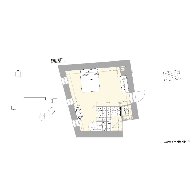 Notre Chambre  sdb 5. Plan de 0 pièce et 0 m2