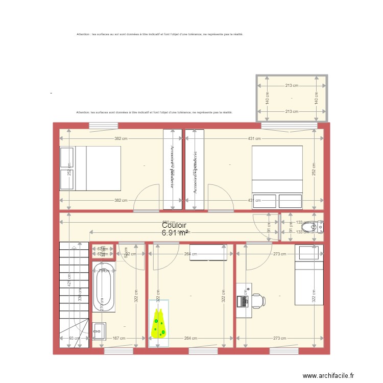 BI 1338 SILVA étage côté. Plan de 0 pièce et 0 m2