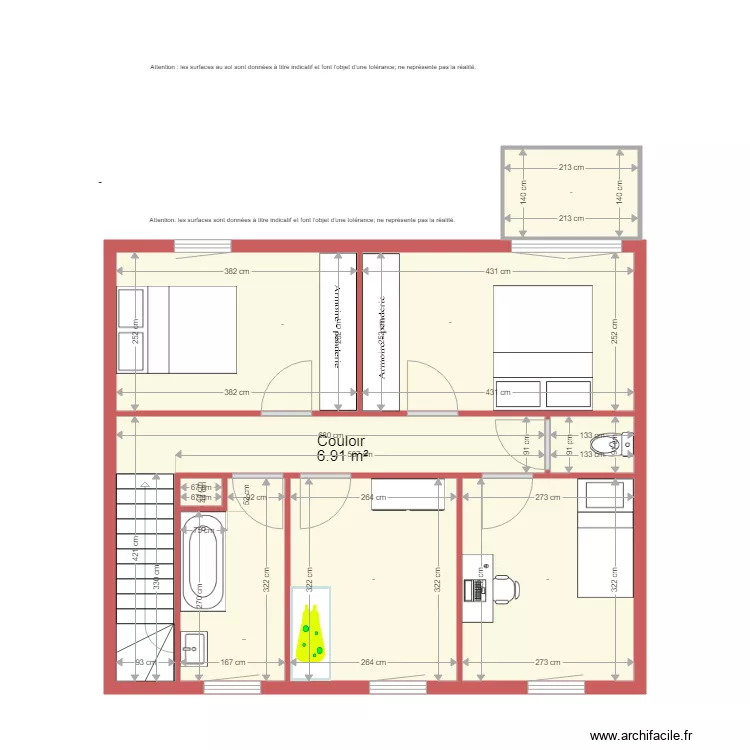 BI 1338 SILVA &eacute;tage c&ocirc;t&eacute;. Plan de 