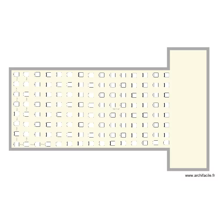 408 en th&eacute;&acirc;tre 70 centim&egrave;tres 120 personnes. Plan de 