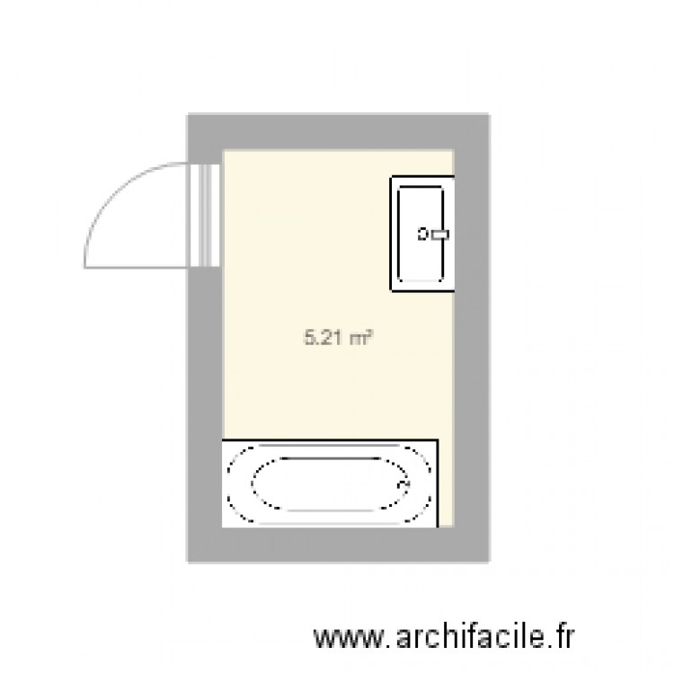 Salle de bain Lepelletier. Plan de 0 pièce et 0 m2