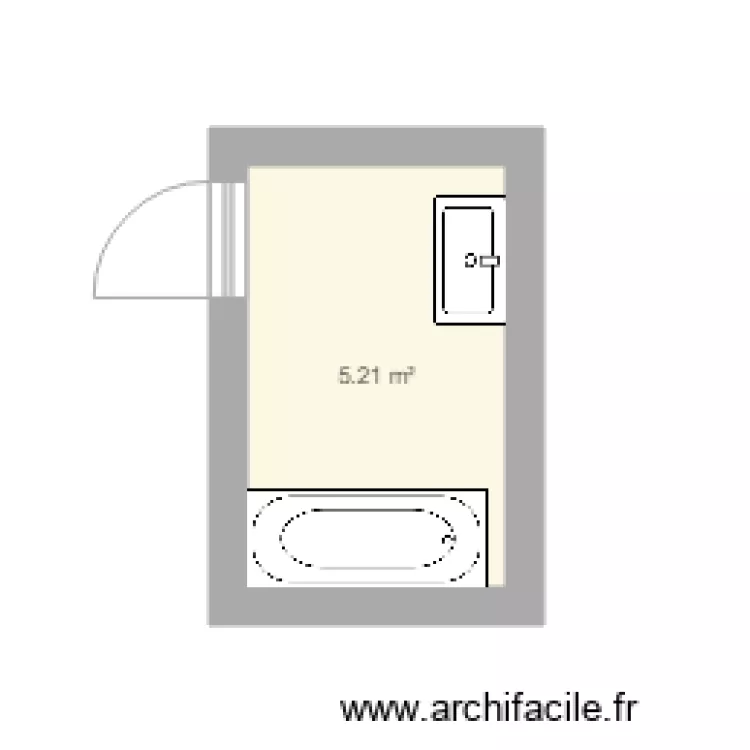 Salle de bain Lepelletier. Plan de Salle de bain Lepelletier. Plan de