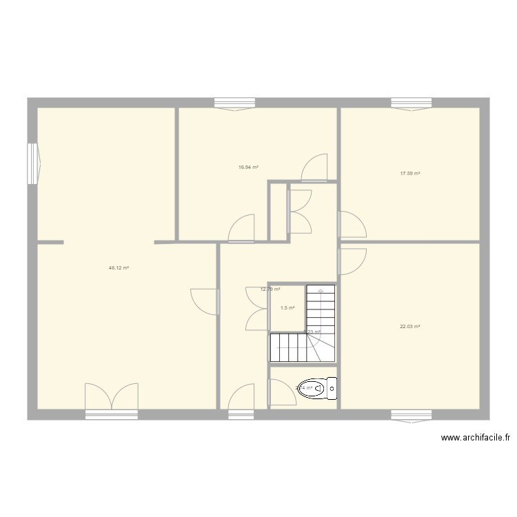 VERT plan coté. Plan de 0 pièce et 0 m2
