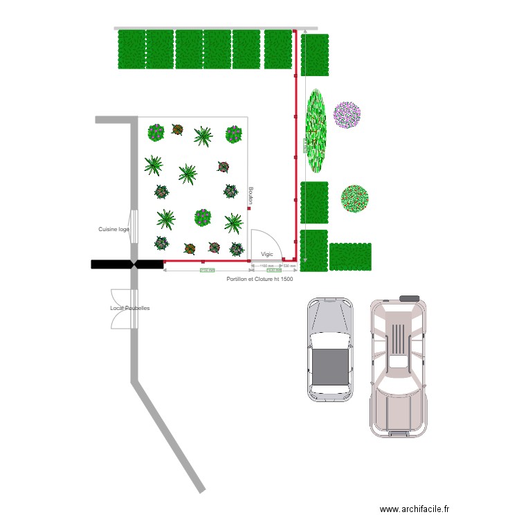 RECKITT  coté Parking. Plan de 0 pièce et 0 m2