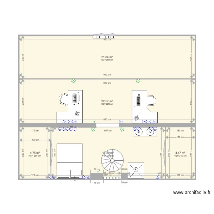 chambres parental. Plan de 0 pièce et 0 m2