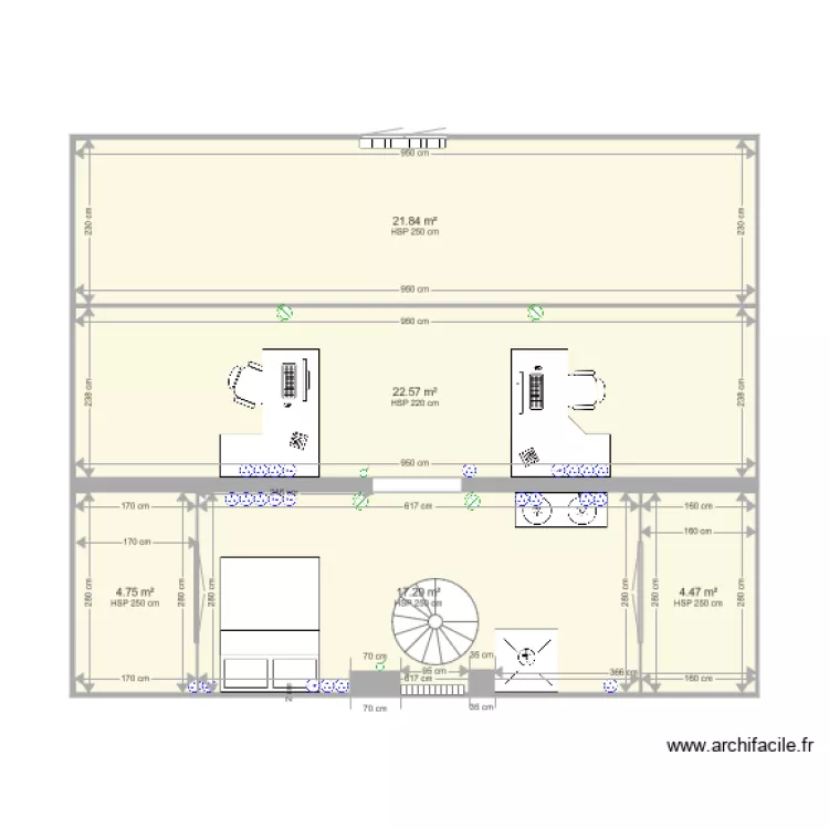 chambres parental. Plan de chambres parental. Plan de