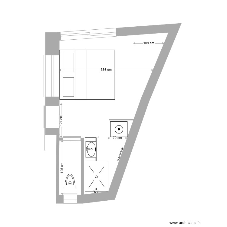 Suite parentale v2. Plan de 0 pièce et 0 m2