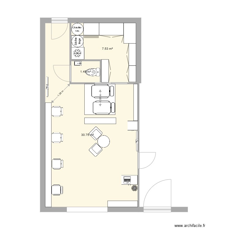 salon vic préféré. Plan de 0 pièce et 0 m2