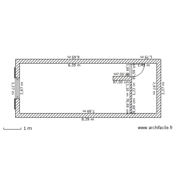 TYPE A. Plan de 0 pièce et 0 m2