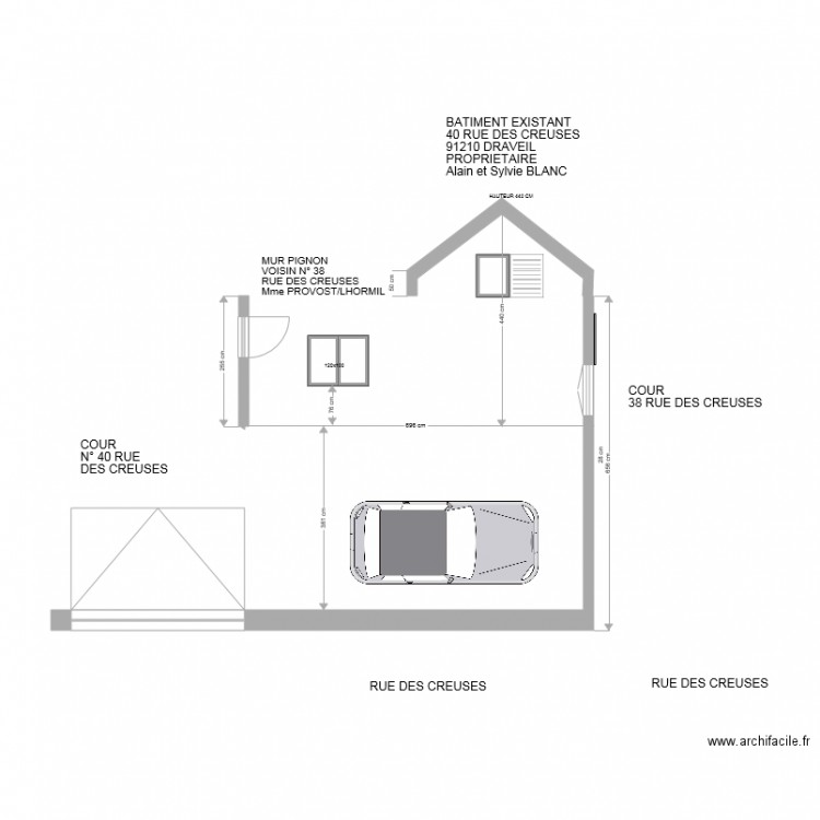 BATIMENT EXISTANT . Plan de 0 pièce et 0 m2