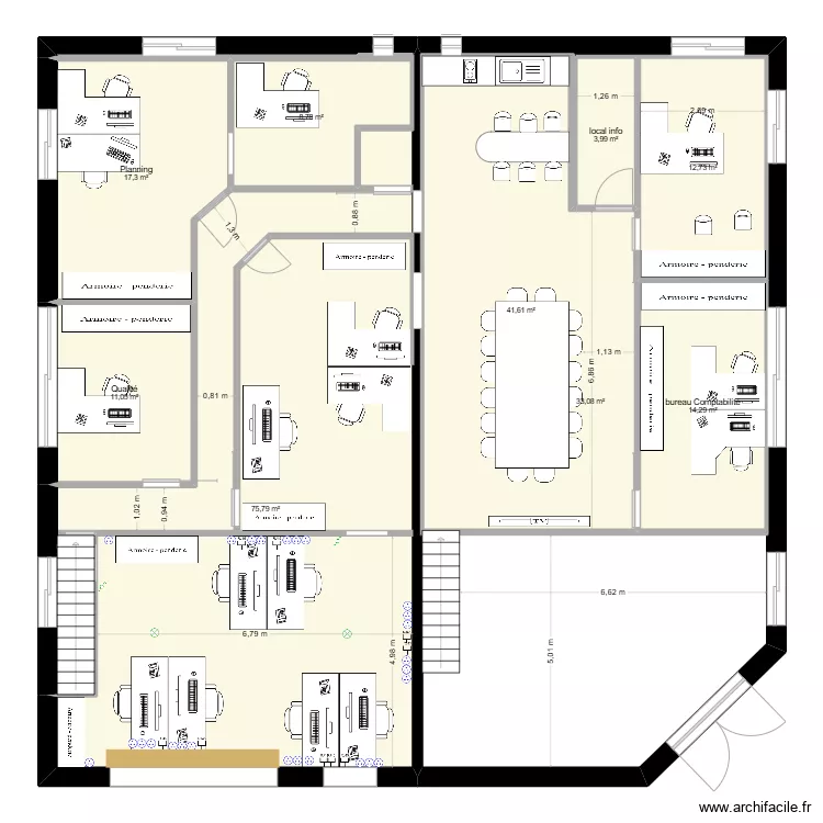 1er etage réél. Plan de 1er etage réél. Plan de