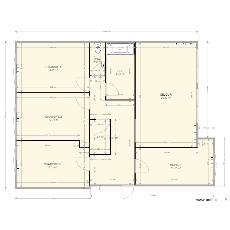 JAUDON EDL 1. Plan de 0 pièce et 0 m2