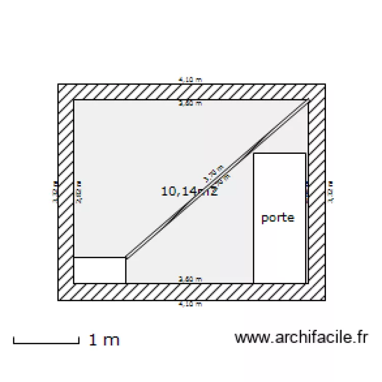 escalier. Plan de 