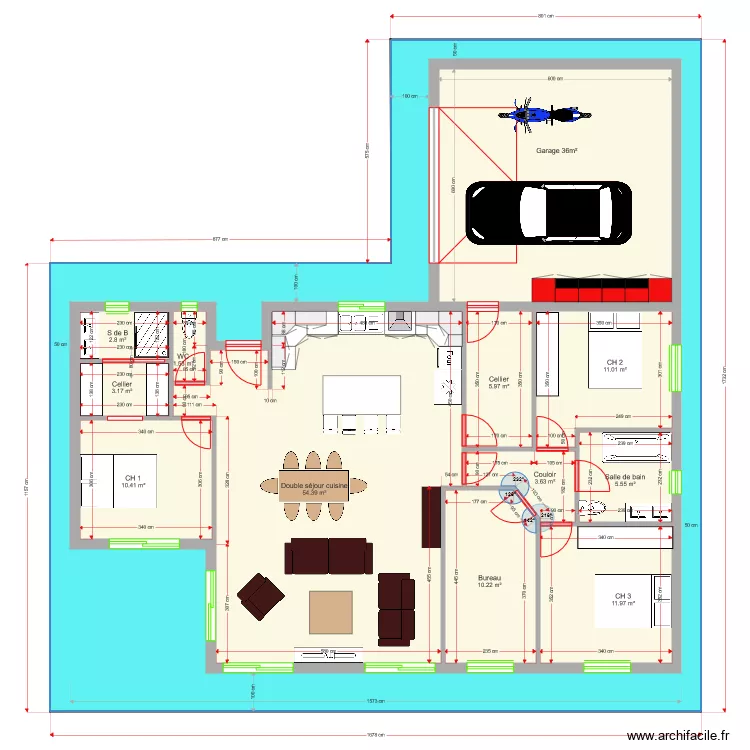 Adelina 120 m2. Plan de 