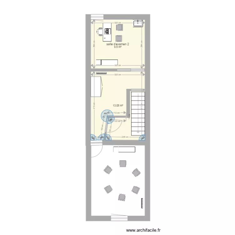 cabinet cathy 1er &eacute;tage. Plan de 