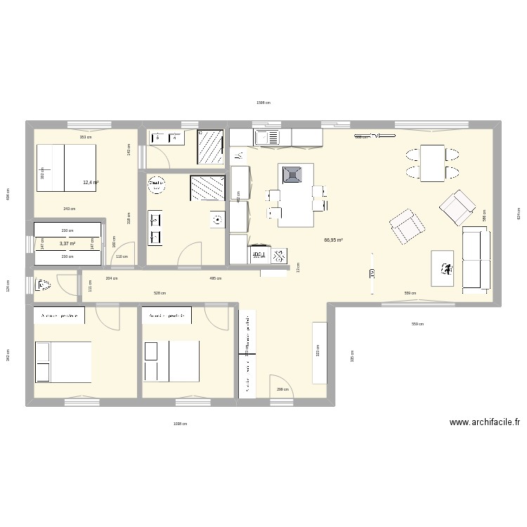 Maison-1-projet ID V3 plus petit. Plan de 0 pièce et 0 m2
