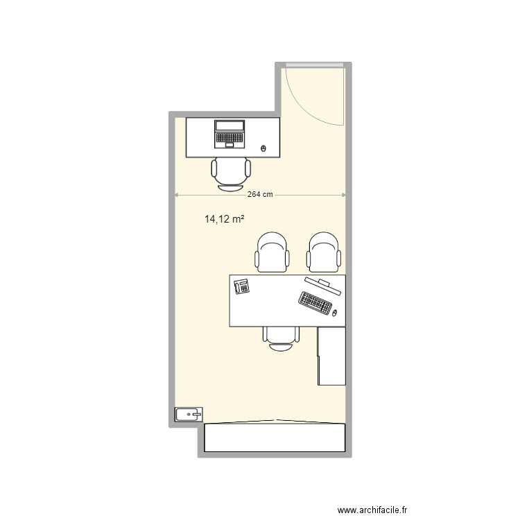 bureau mel. Plan de 0 pièce et 0 m2