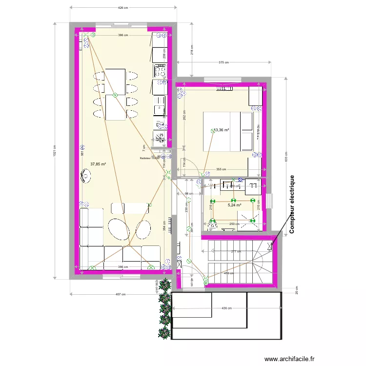 LEROUX  acces arriere 2. Plan de 