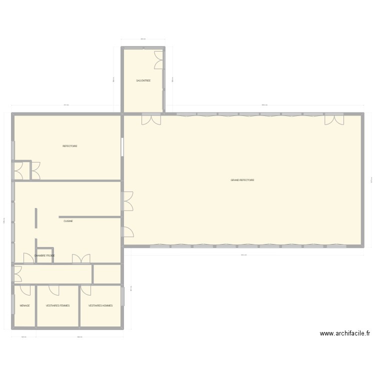 ECOLE SAMIN. Plan de 11 pièces et 351 m2