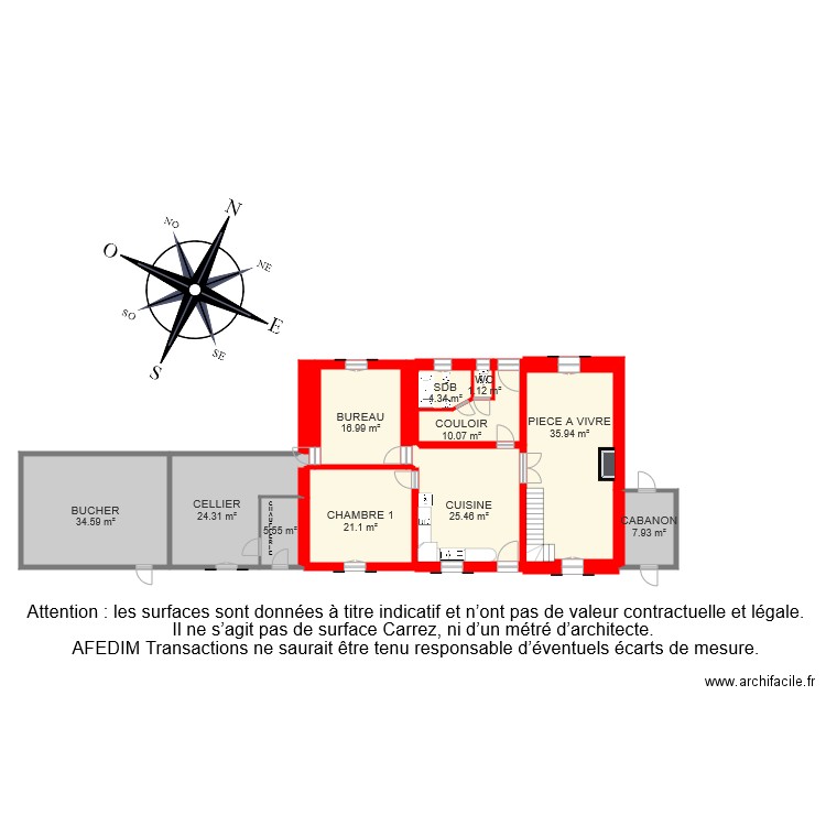 BI 6330 RDC HUBERTEF. Plan de 0 pièce et 0 m2