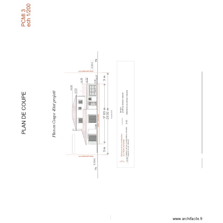 plan coupe terain fodgia. Plan de 0 pièce et 0 m2