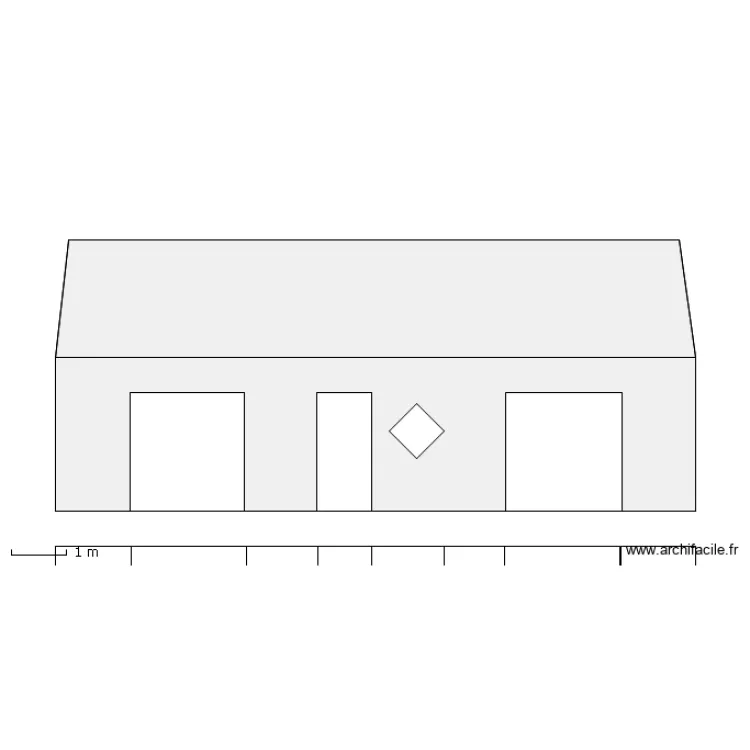 FACADE AVANT. Plan de 