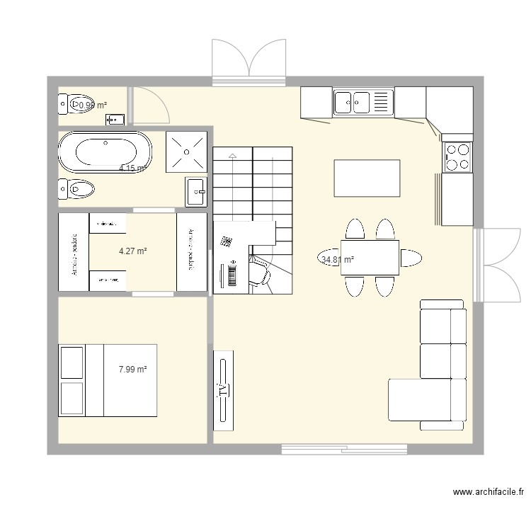 test3. Plan de 0 pièce et 0 m2