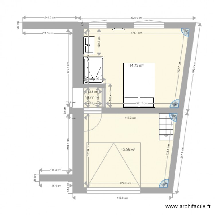 Projet Loussouarn. Plan de 0 pièce et 0 m2