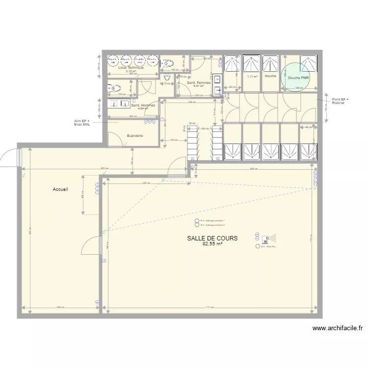 Studio Eguilles. Plan de 