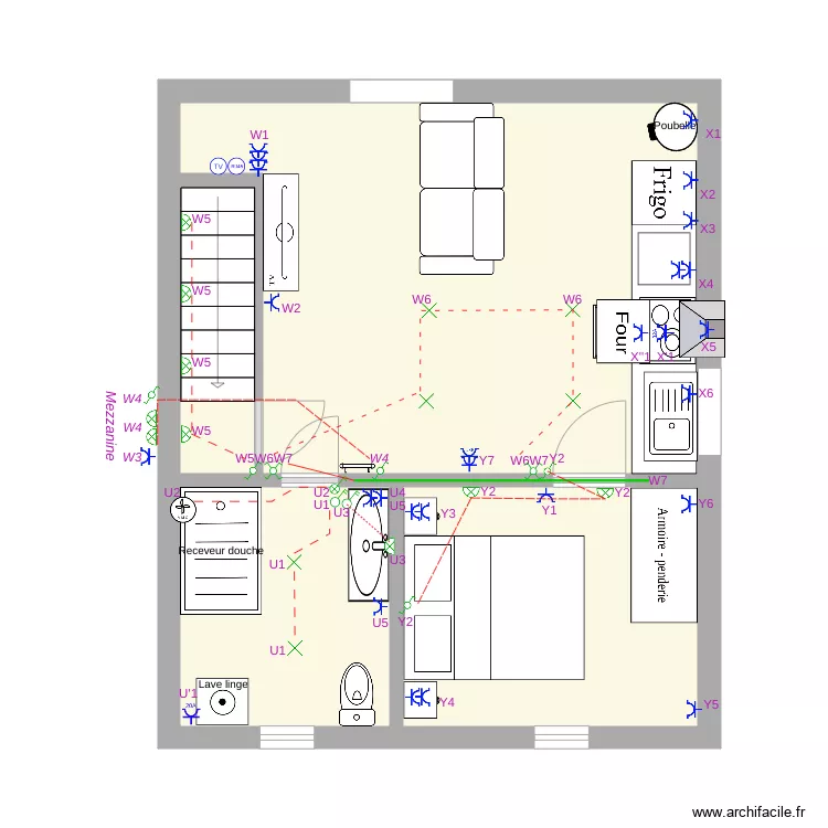Gîte Schéma de Position final. Plan de Gîte Schéma de Position final. Plan de